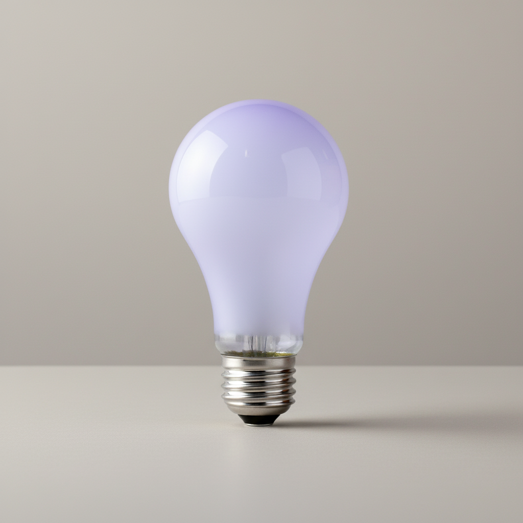 Full Spectrum Light Bulb 60 Watt — in use