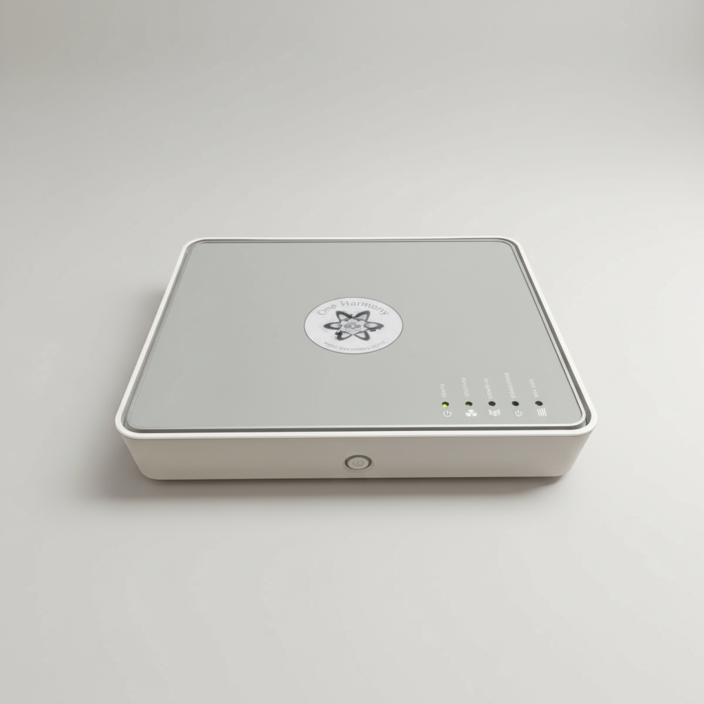 EMF HARMONIZER ULTRA FOR WIFI ROUTERS and powerful EMF emissions — in use