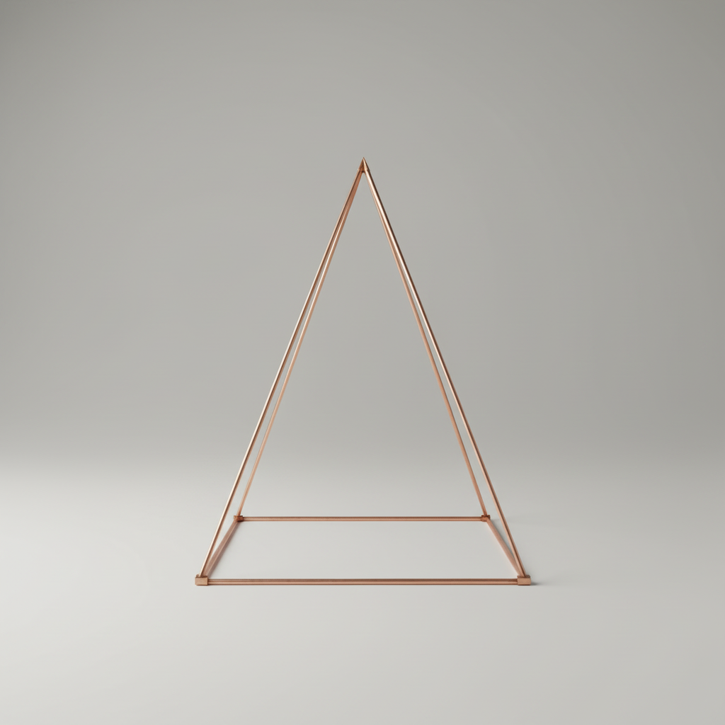4 Feet Nubian Pyramid Healing 68" High - 1/2" Copper Tubes + Connectors