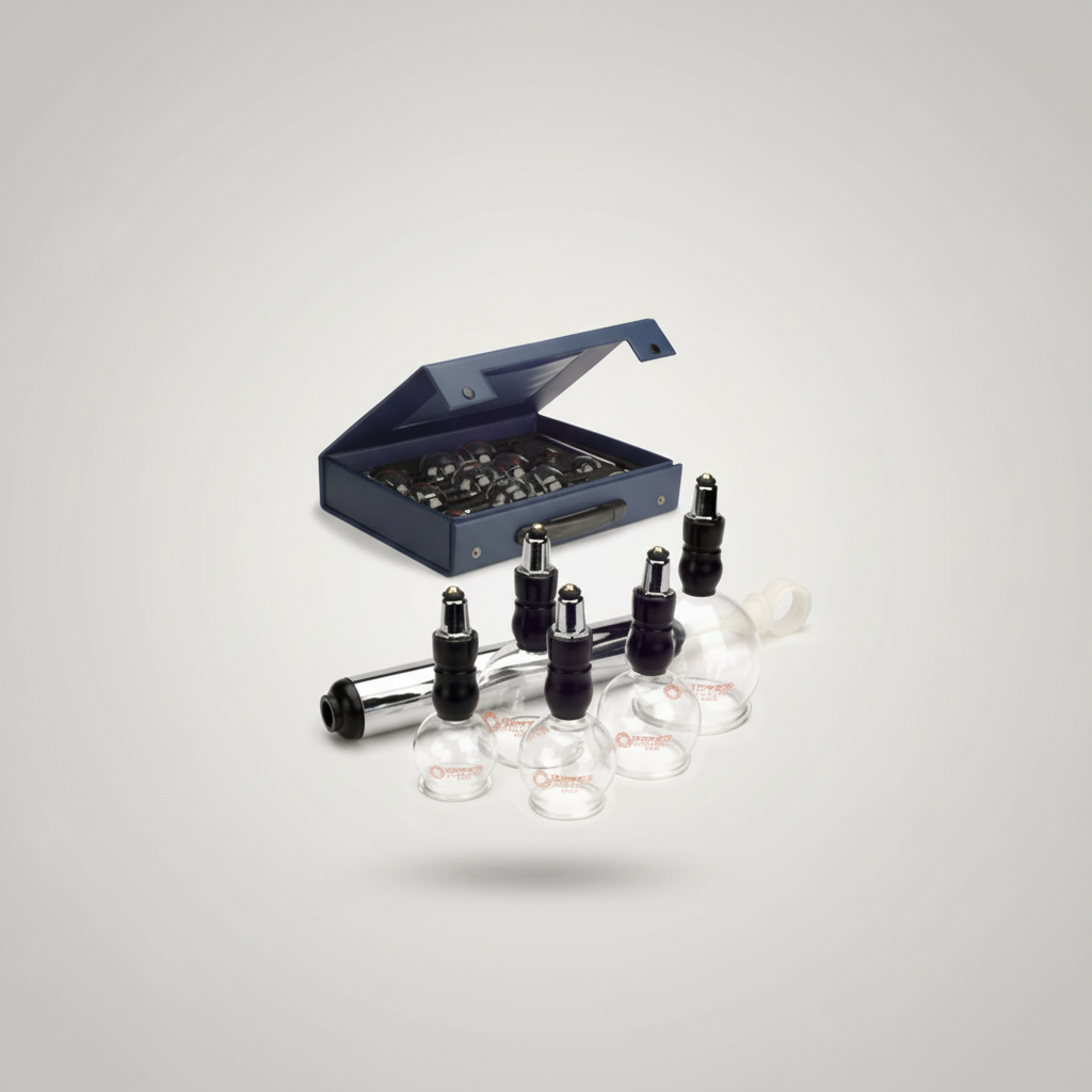 14 Piece Glass Cupping Comfort Set w/ Hand pump — alternate view