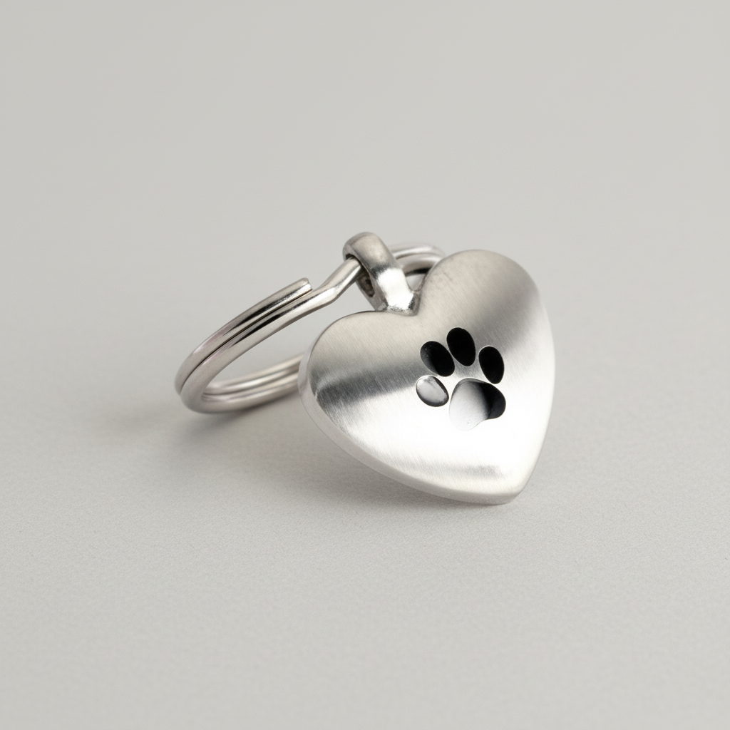 Shuzi Heart Pendant for EMF Protection For Your Pet — in use