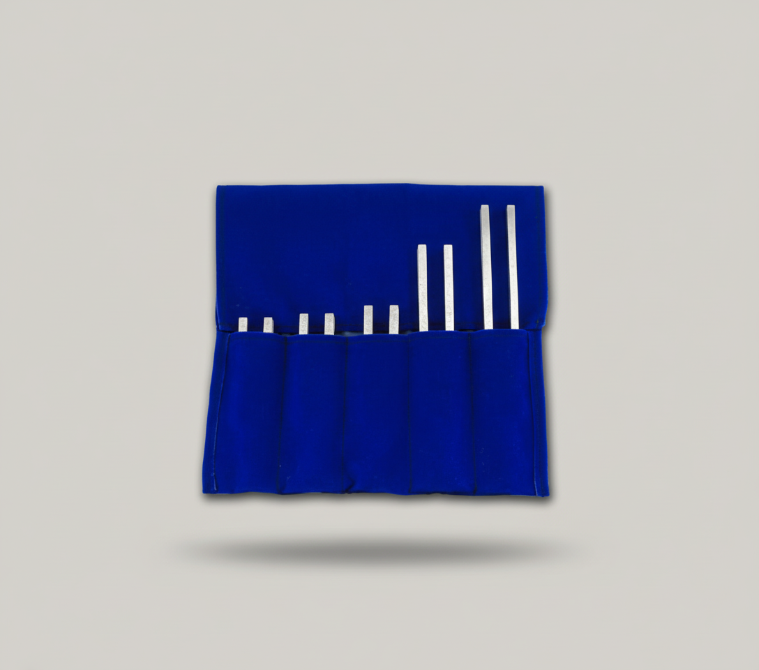 Sharps Tuning Fork Set — in use