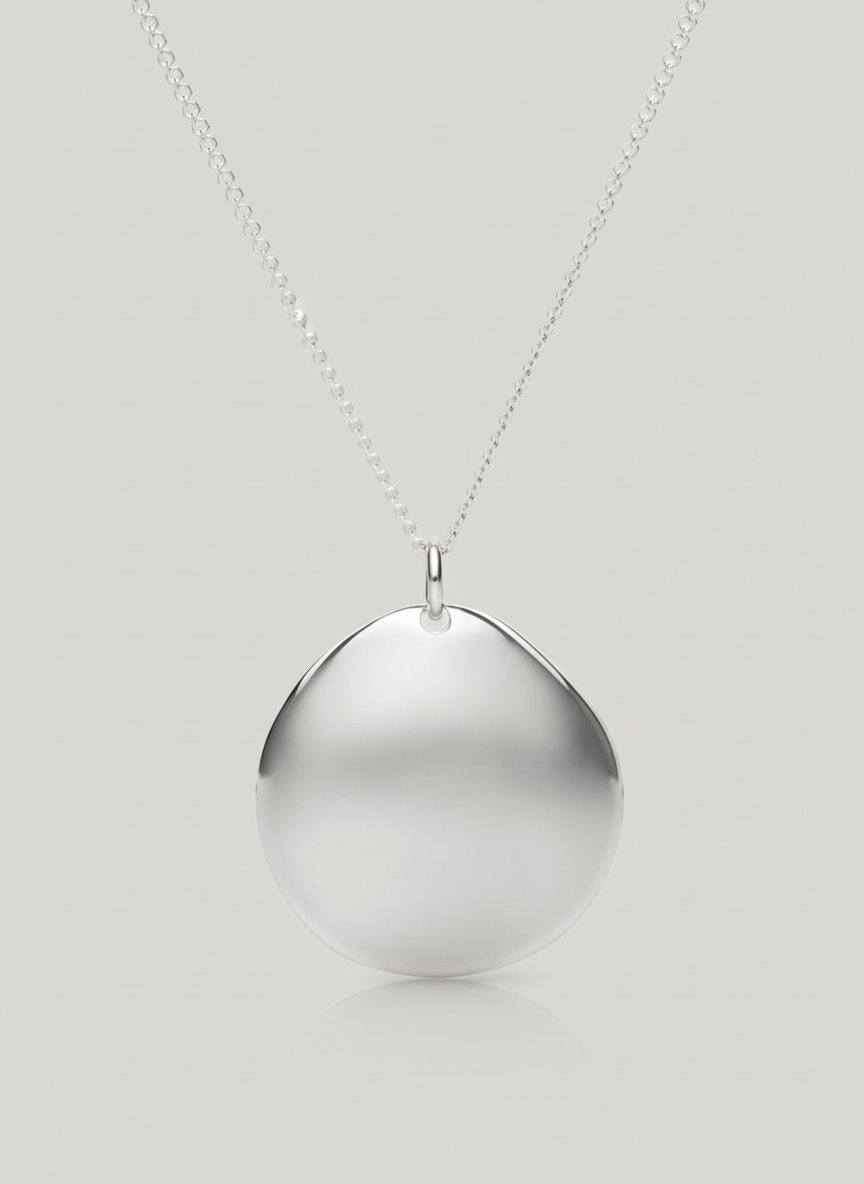 Q-Link Sterling Silver Pebble SRT-3 Pendant — product photo 6