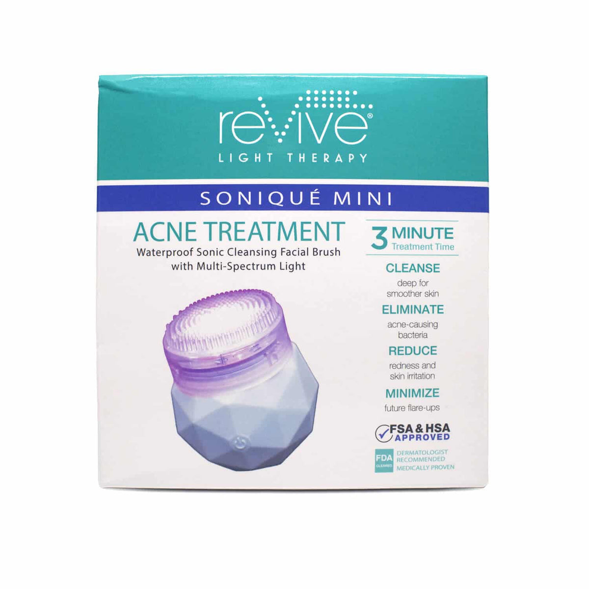 dpl reVive Light Therapy® Soniqué Mini Acne Treatment — packaging front