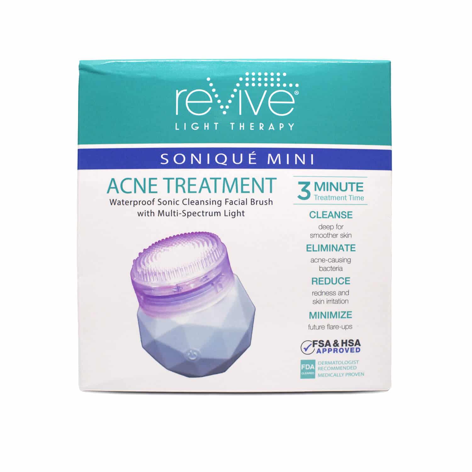 dpl reVive Light Therapy® Soniqué Mini Acne Treatment — packaging front