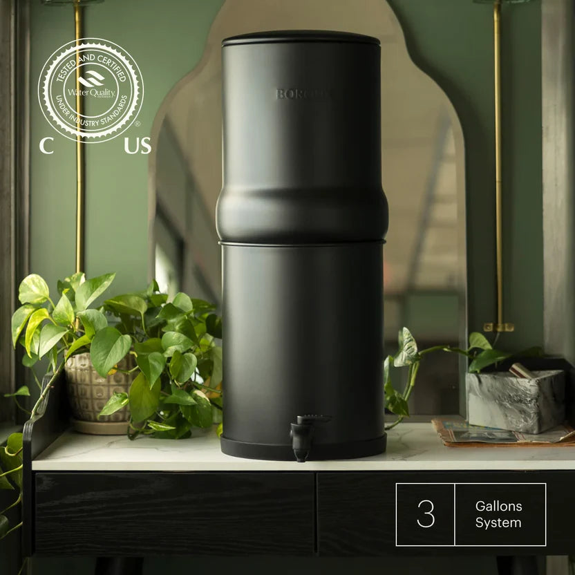 BOROUX Legacy™ Water Filter System — Black variant