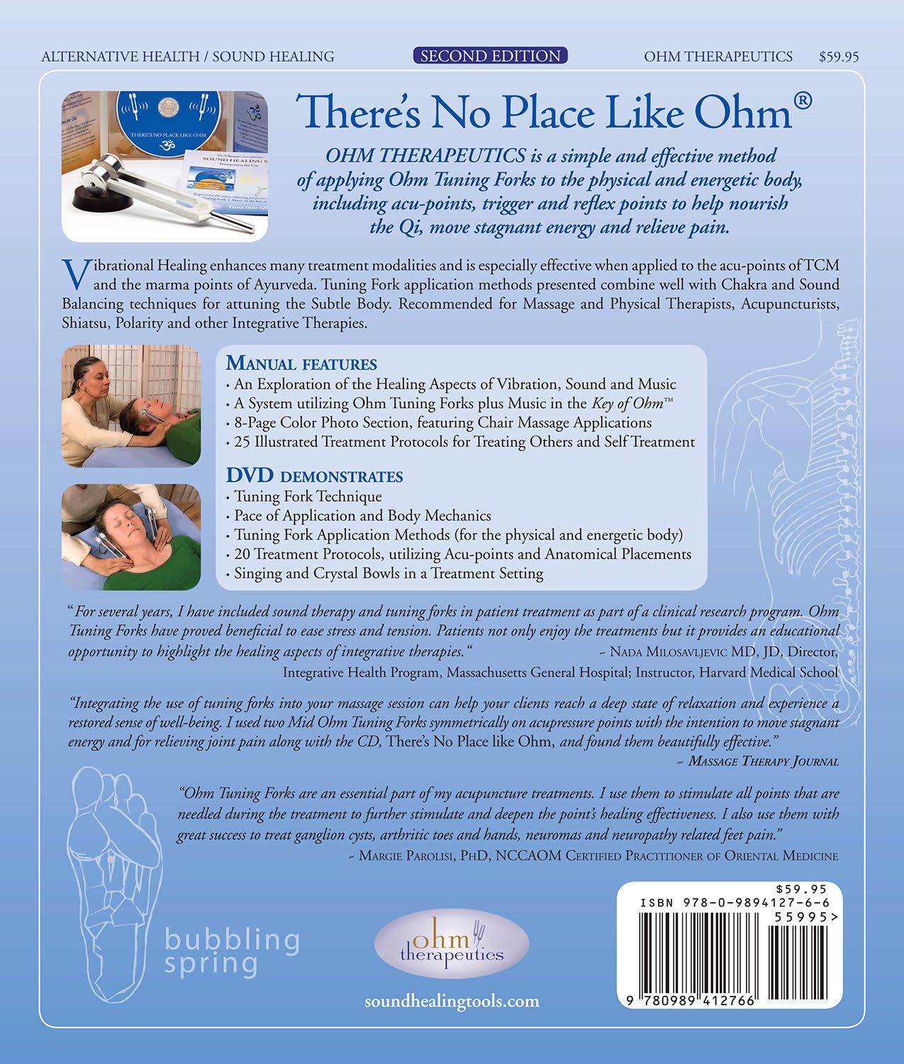 Sound Healing: Vibrational Healing with Ohm Tuning Forks Manual & DVD — alternate view