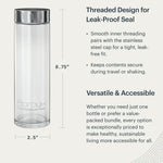 Glass Water Bottle - 500ml — packaging