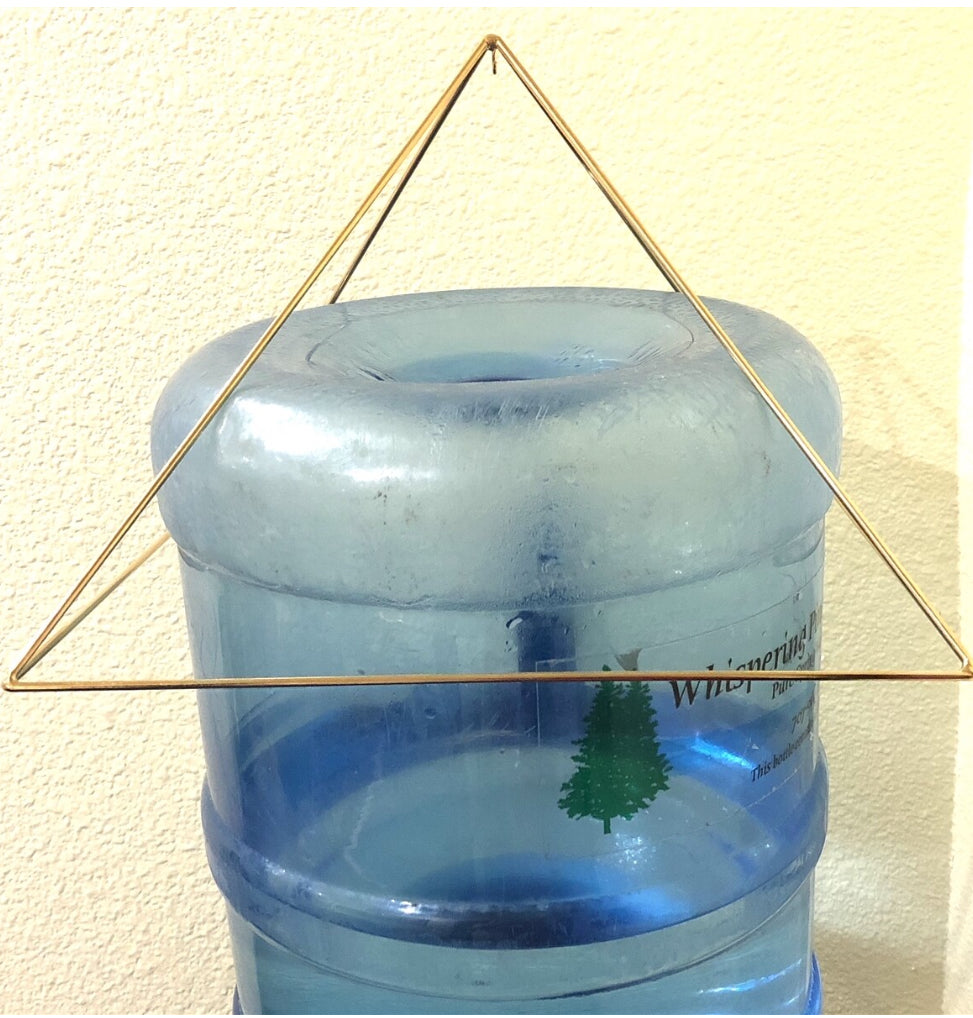 12" Meditation Pyramid - 24k Gold-plated Copper — detail