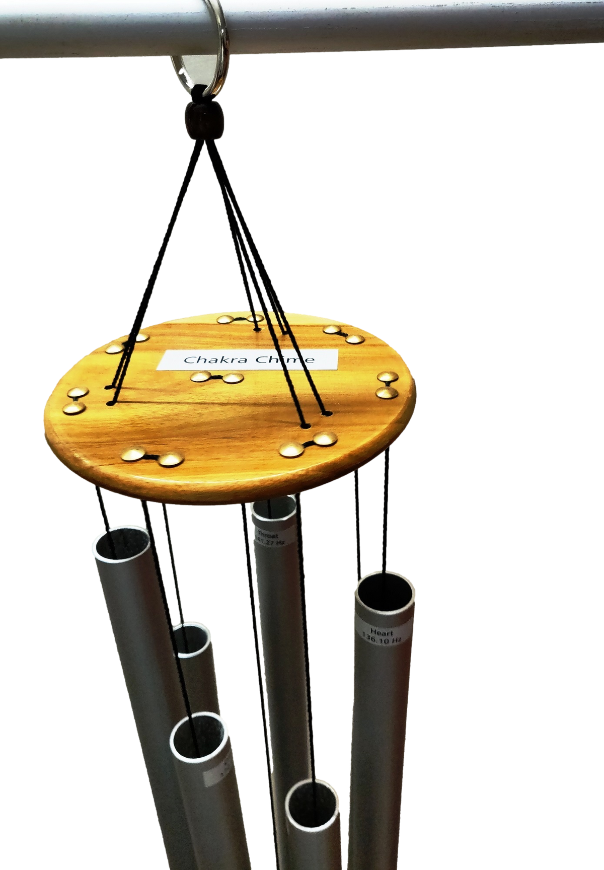 Chakra sound healing wind chime, alternate view