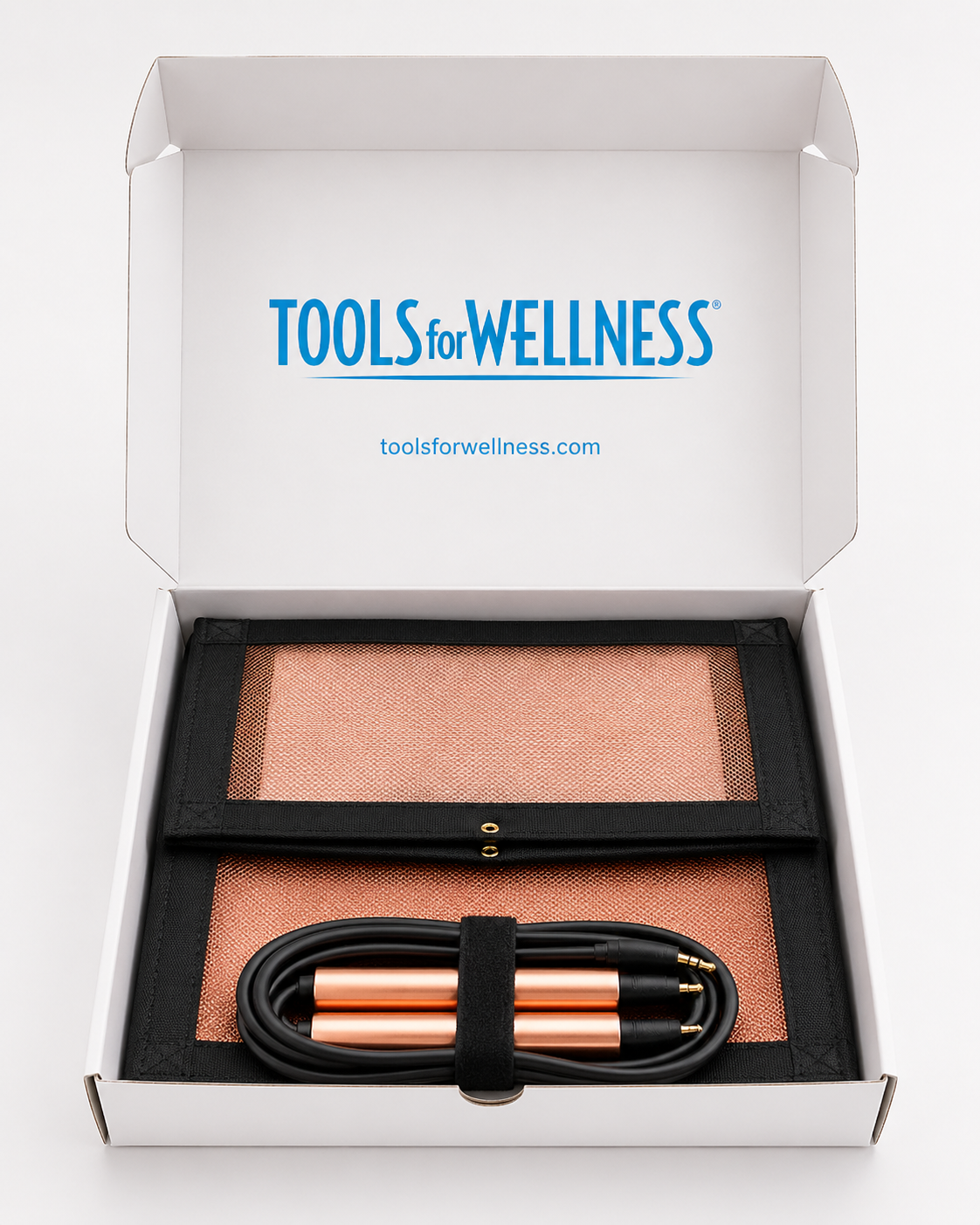 Copper Polarity BioCircuit packaging — Tools for Wellness holistic sleep and grounding therapy device