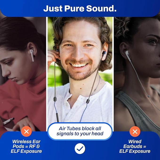 Defender Shield Air Tube EMF Radiation Free Ear Buds — product photo 6