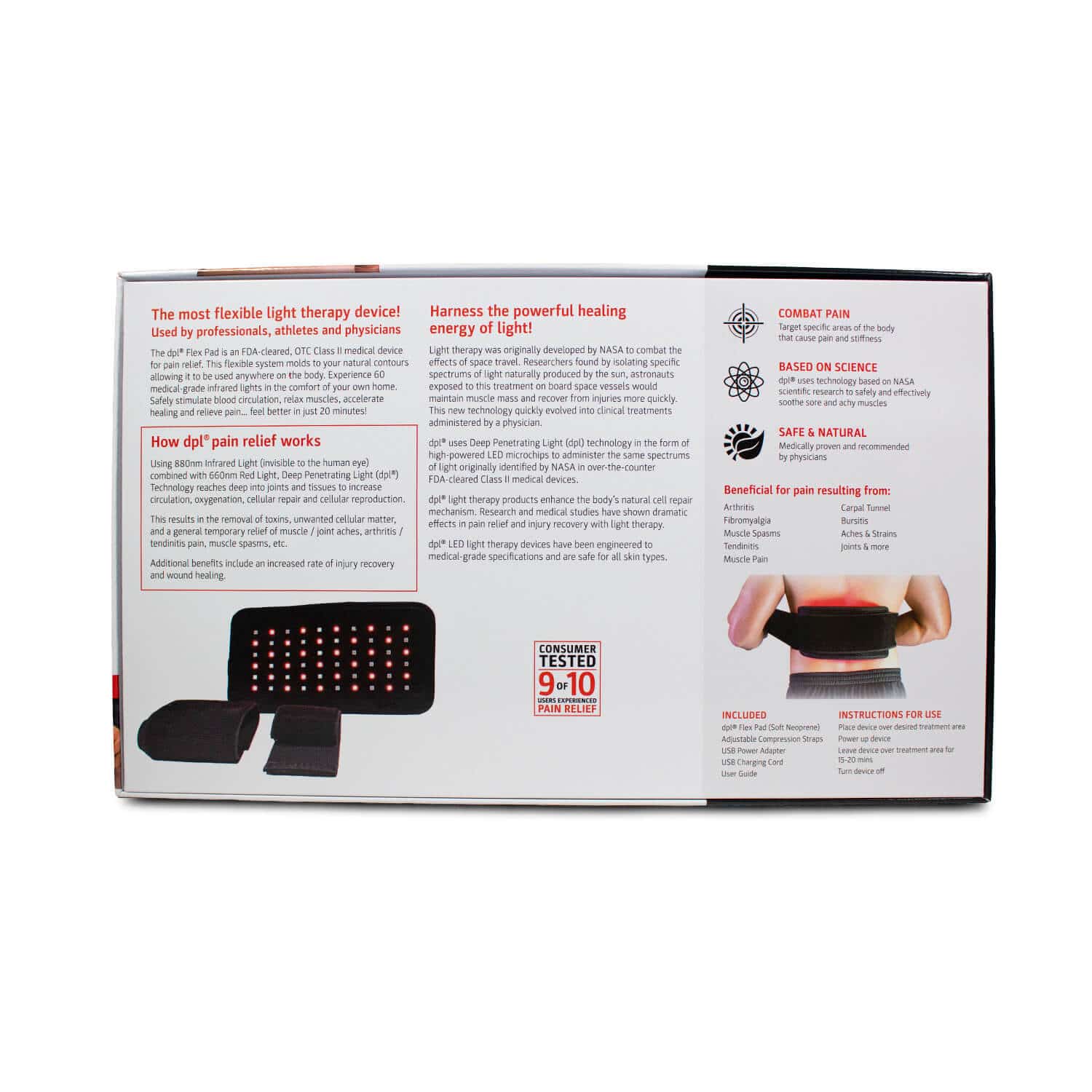 DPL Flex Pad - Medical Grade Infrared Light