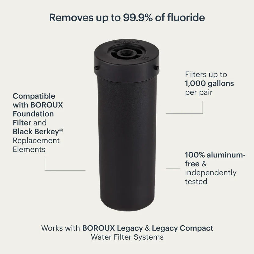BOROUX Proactive™ Fluoride Add-On Filter — detail