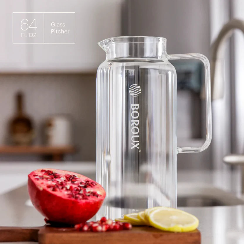 Glass Pitcher — in use