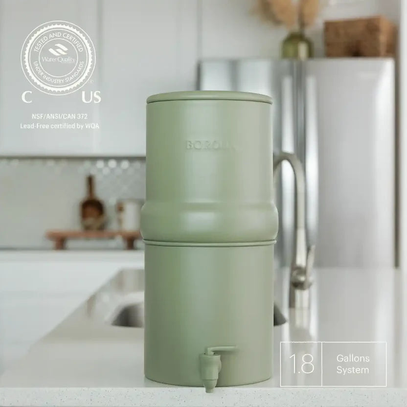 BOROUX Legacy™ Compact Water Filter System — Green variant