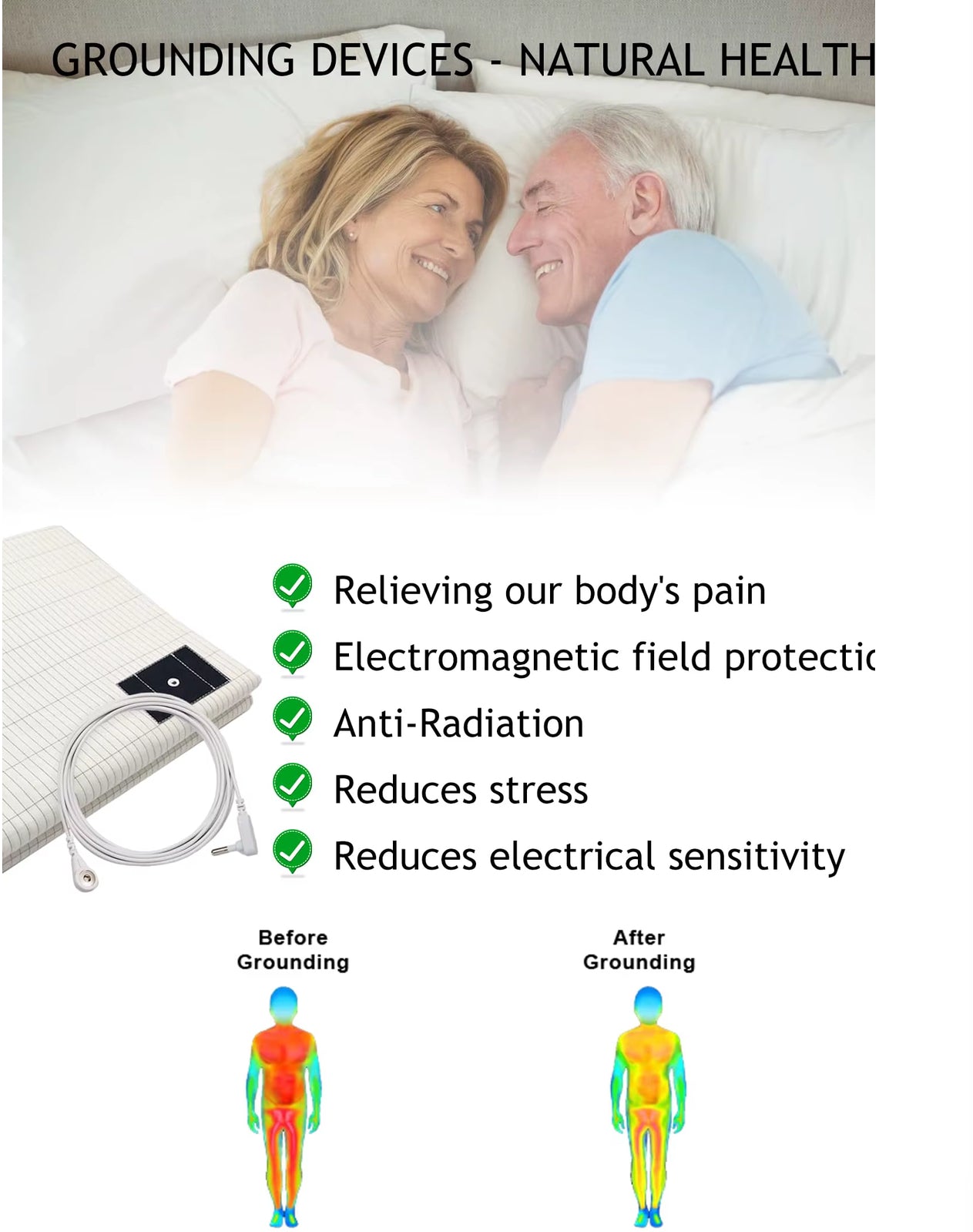 WelAide Grounding/Earthing Pillow Case