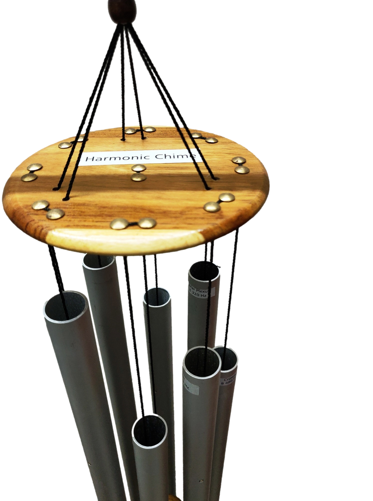 Harmonic sound healing wind chime, alternate view