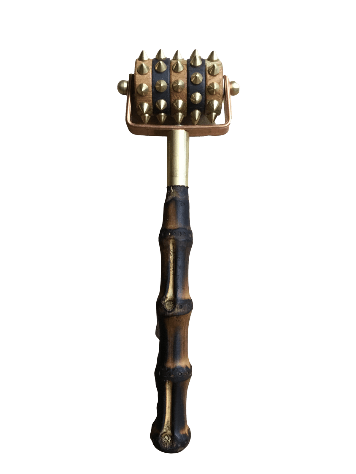 Spiked Wooden Hand Roller - Body & Foot Acupressure massager — alternate view