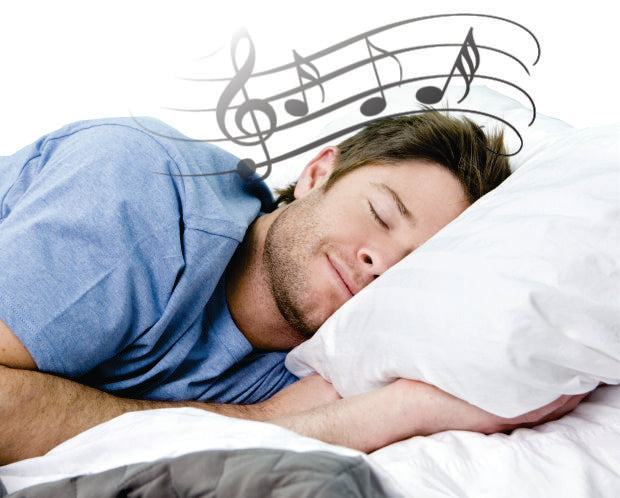 Pillowsonic Premium Under Pillow Speaker — in use