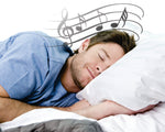 Pillowsonic Premium Under Pillow Speaker — in use