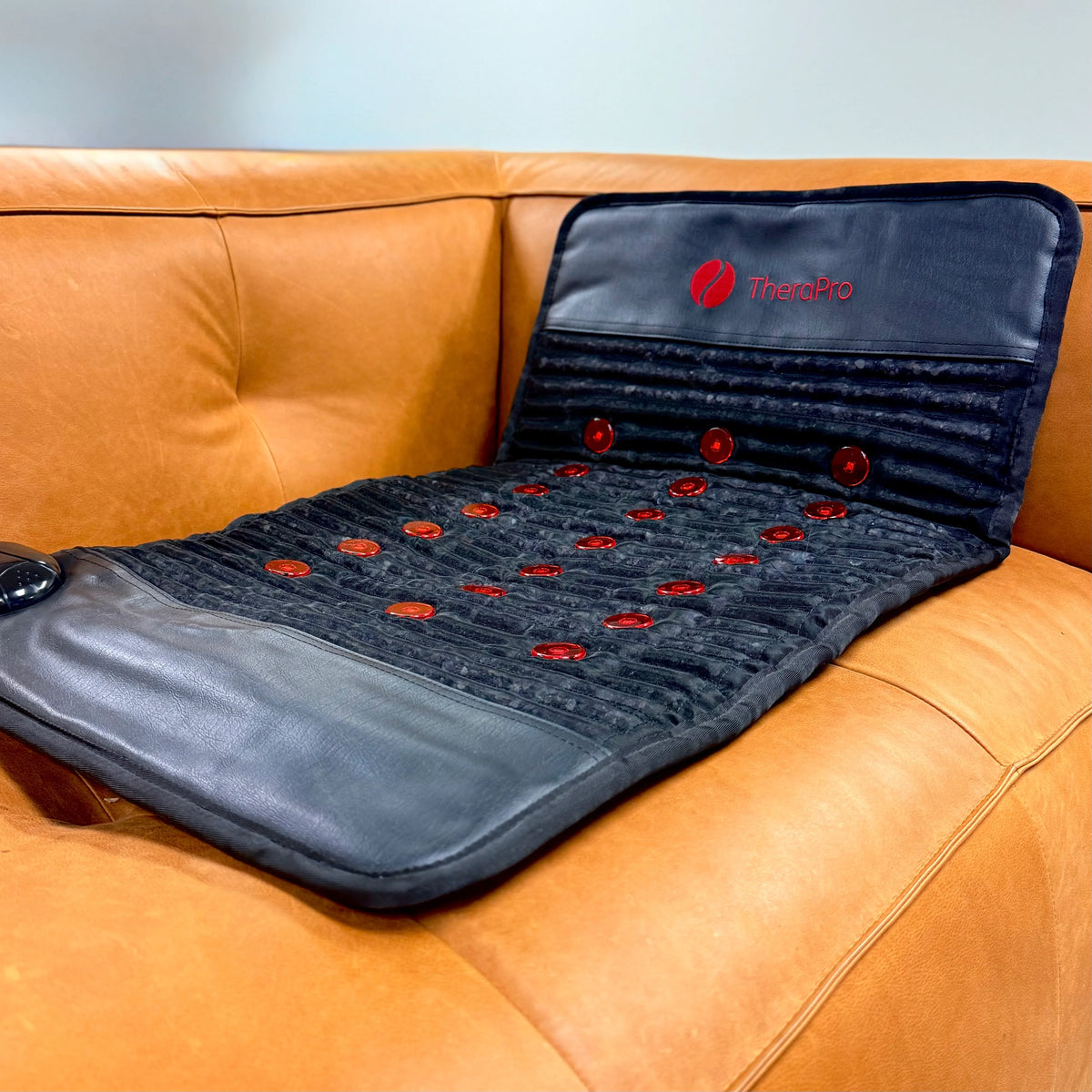 Therasage - TheraPro - PEMF/Infrared/Red Light/TENS Pad — in use