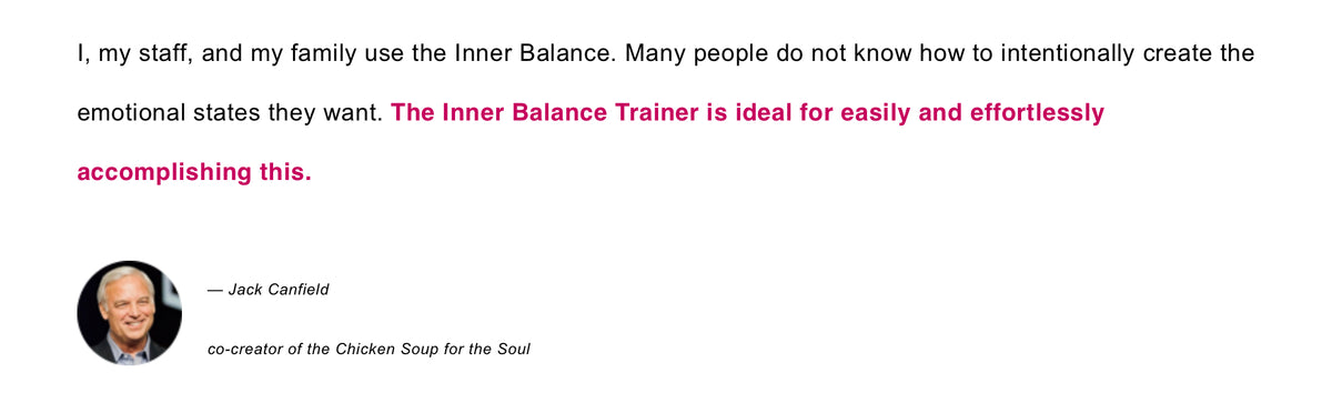 HeartMath Inner Balance Stress and Tension trainer — packaging