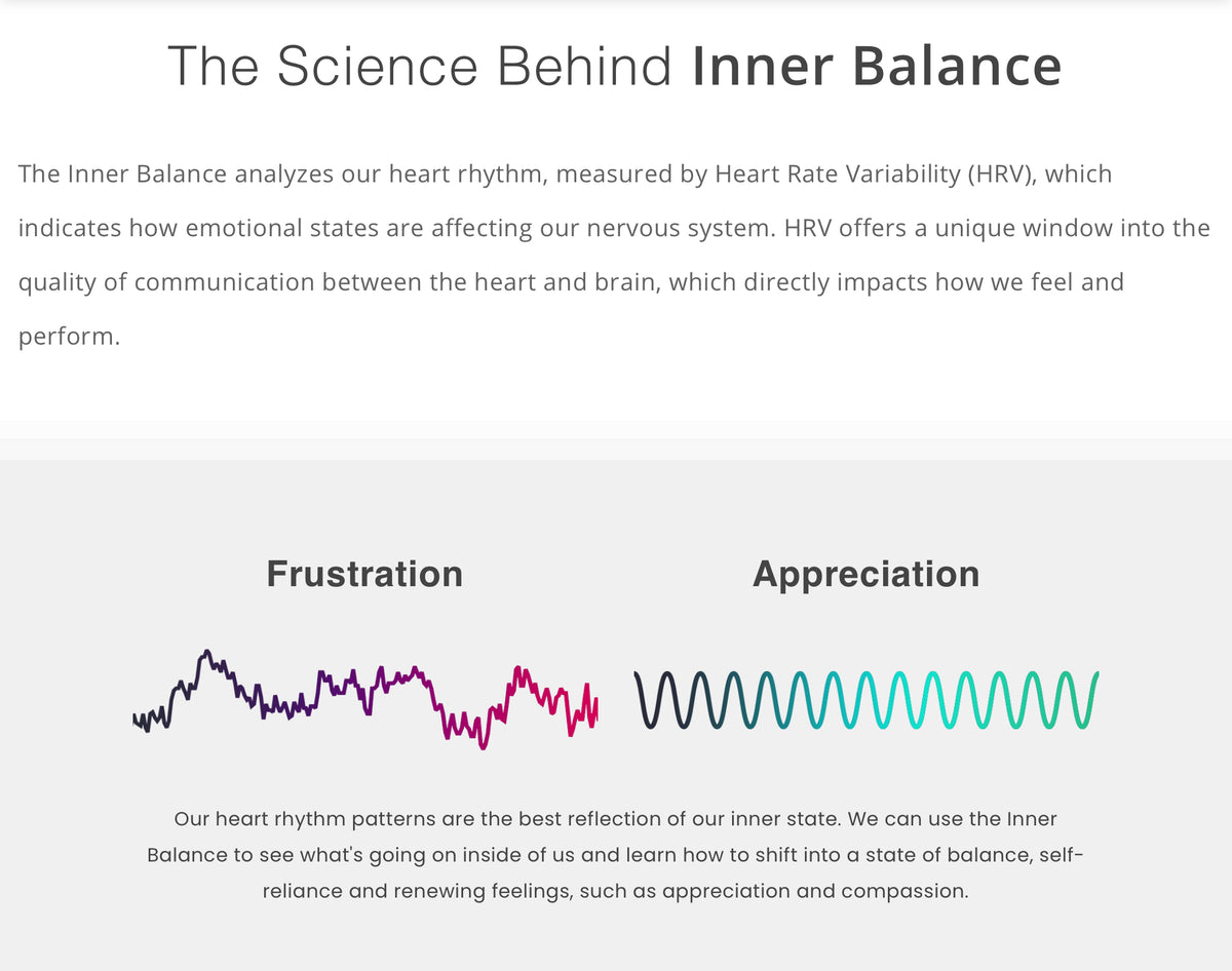 HeartMath Inner Balance Stress and Tension trainer — detail
