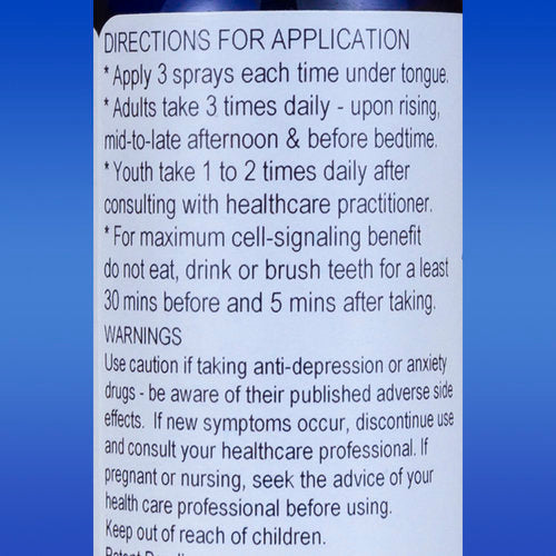 RESTORE - Anxiety & Depression Relief Formula — in use