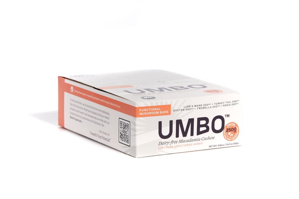 Umbo - Dairy Free Macadamia Cashew Mushroom Bar — in use