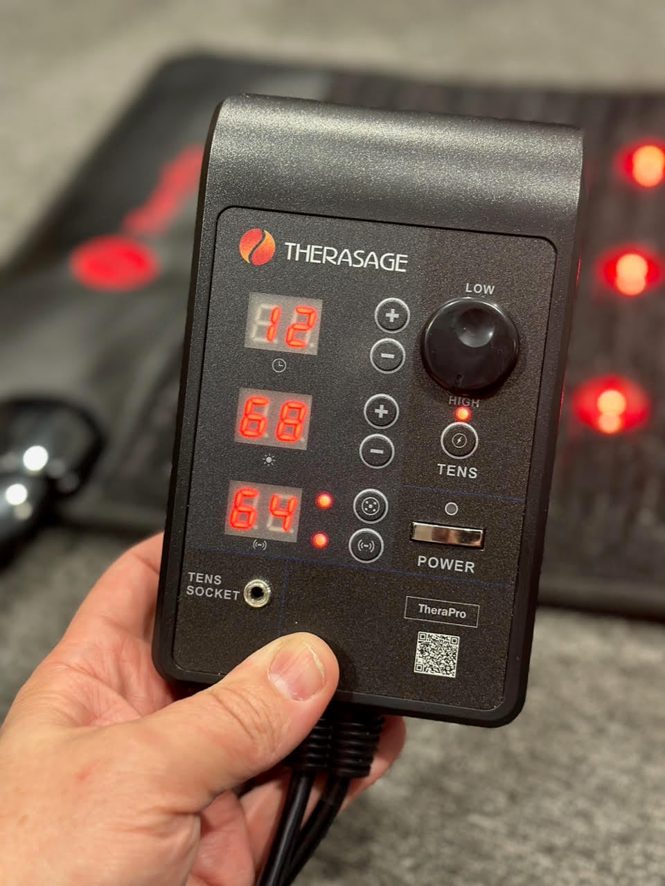 Therasage - TheraPro - PEMF/Infrared/Red Light/TENS Pad — detail