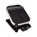 Quake Plate Deep Tissue Foot Massager — in use