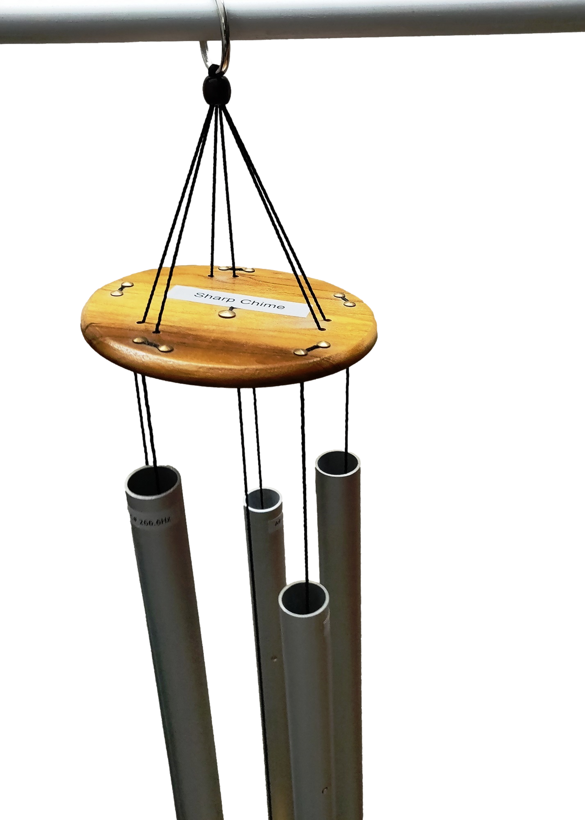 Sharp sound healing wind chime, alternate view