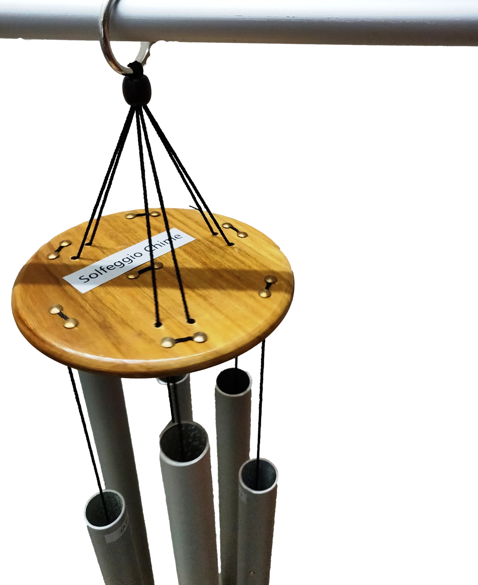 Sound Healing Solfeggio Wind Chime — in use