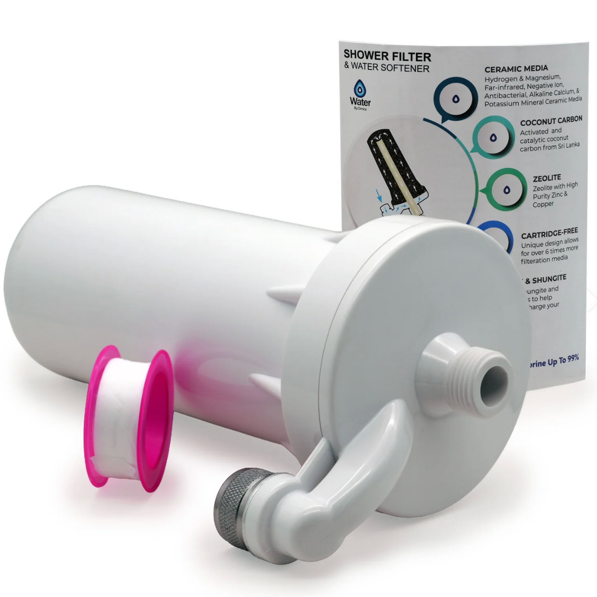 Omica Shower Filter Removes Chlorine, Chloramine, Lead