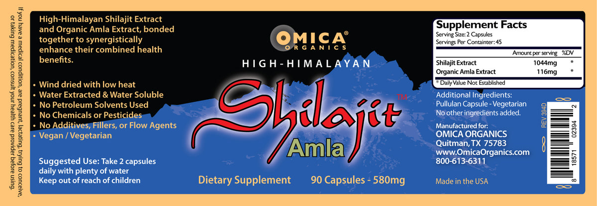 SHILAJIT CAPSULES WITH AMLA - HIGH HIMALAYAN — alternate view