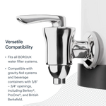 Stainless Steel Spigot — in use