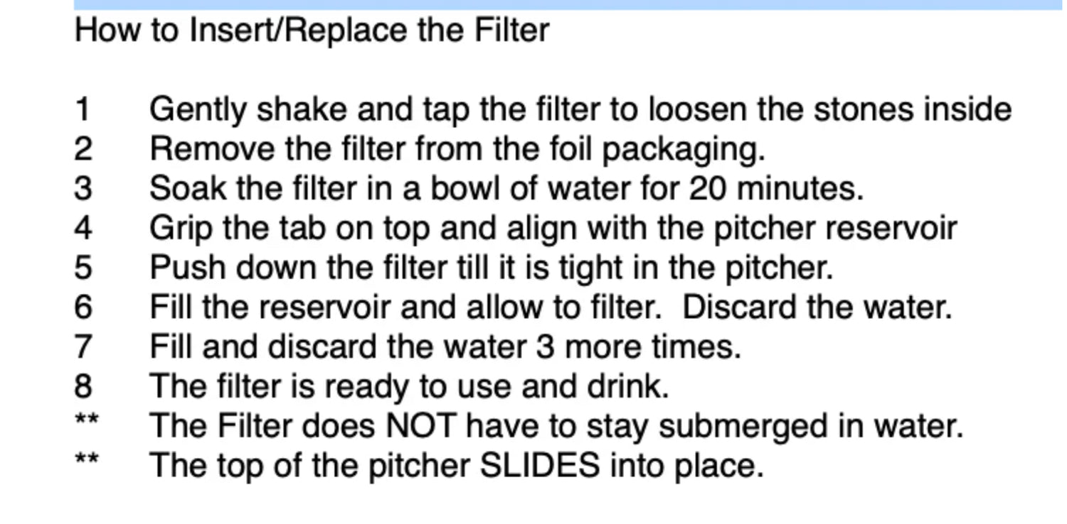 Therasage TheraH2O Pitcher