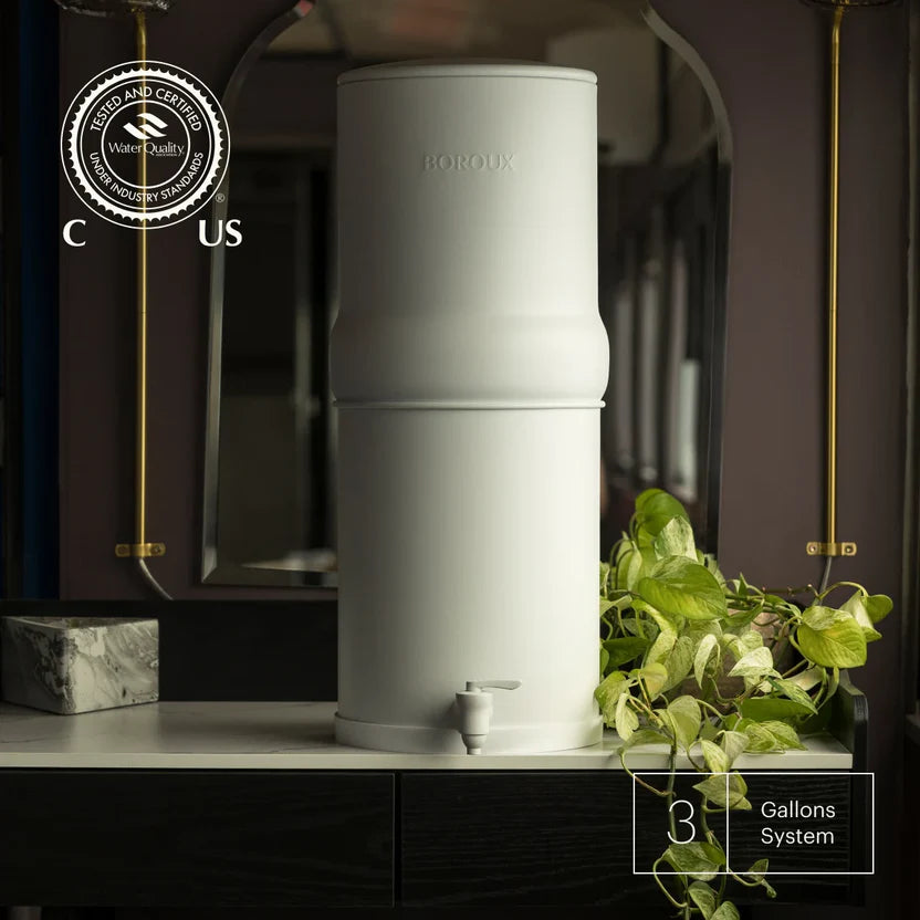 BOROUX Legacy™ Water Filter System — White variant