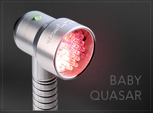 Quasar MD Photo Rejuvenation Light Therapy Device — in use
