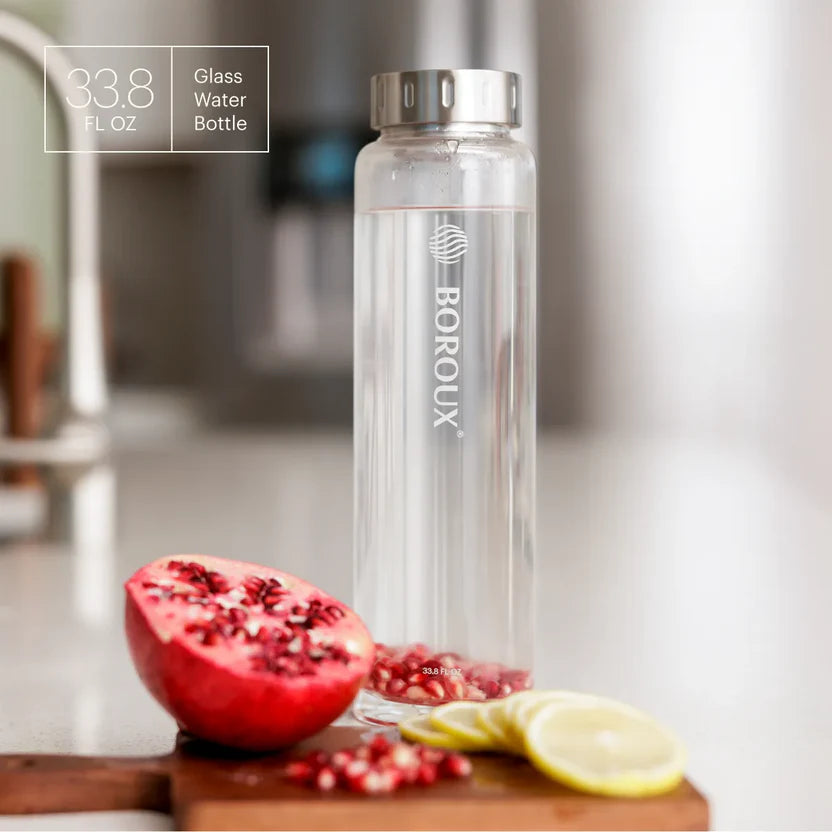 Boroux Glass Water Bottle - 1L — alternate view