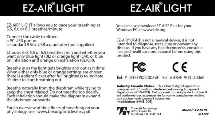 EZ-Air Light Breathing Pacer — in use