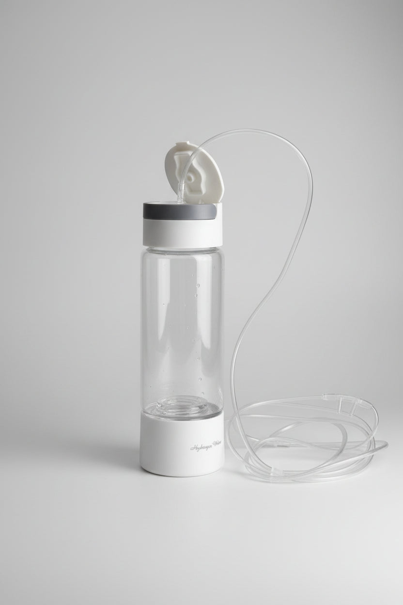WelAide Hydrogen Water Bottle — in use