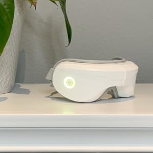 iReliev Relaxable Eye Massager with Heat — in use