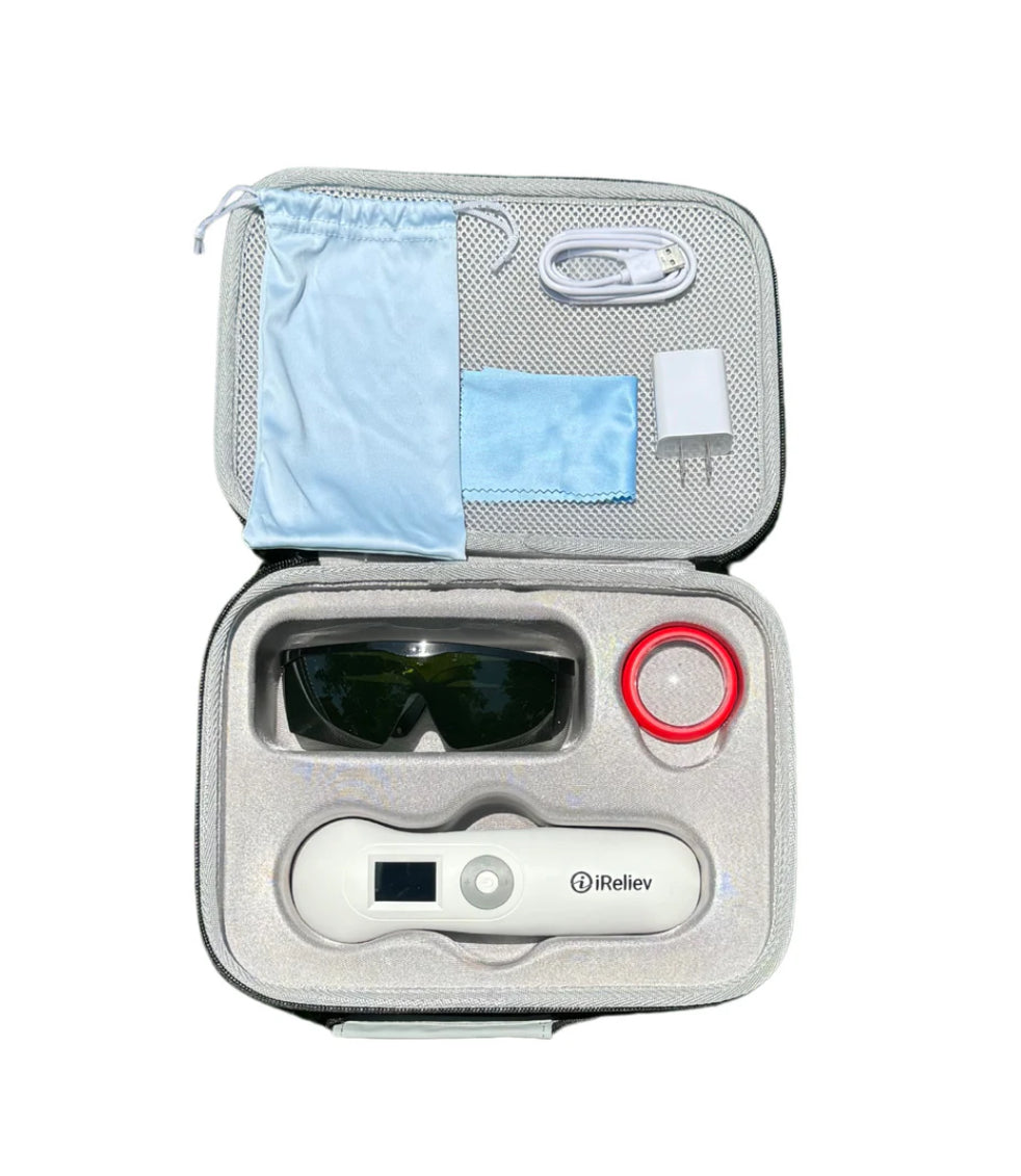iReliev PainIQ+ Laser Therapy Device — packaging