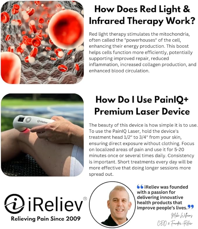 iReliev PainIQ+ Laser Therapy Device — product photo 12