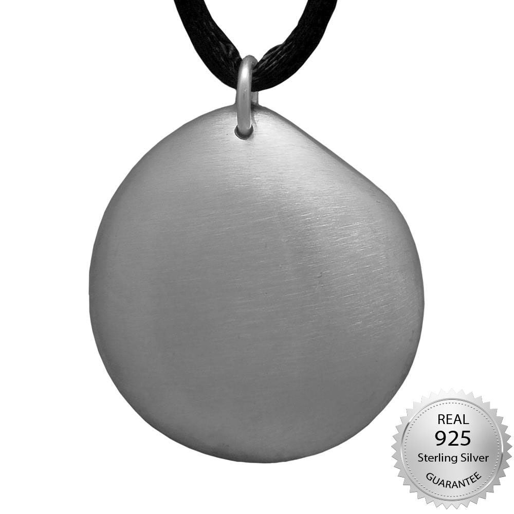 Q-Link Sterling Silver Pebble SRT-3 Pendant — in use
