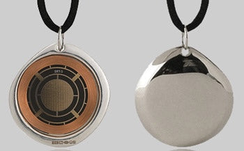 Q-Link Sterling Silver Pebble SRT-3 Pendant