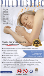 Pillowsonic Premium Under Pillow Speaker — alternate view