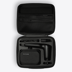 Open NOVAFON large transport case for the max+, with a fitted foam insert holding the device, cable, adapter and attachments